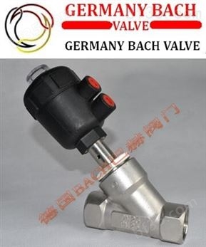 进口内螺纹气动角座阀-德国BACH工业制造