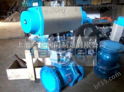 Q641F46气动衬氟球阀（耐腐蚀气动球阀），上海台臣品牌厂家
